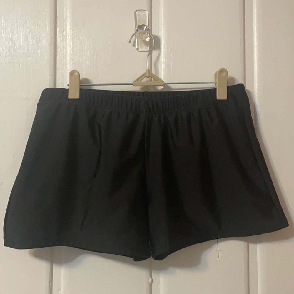Black swim shorts
